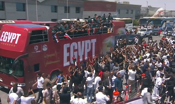 Video: Egipto tuvo un emotivo regreso tras ser eliminado por Argentina del Mundial 2026