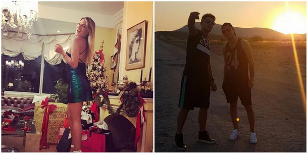 Brian Lanzelotta pasó la Navidad con Francisco Delgado