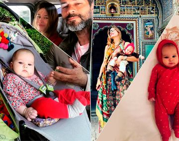 Mirá las fotos del primer viaje de Dolores Barreiro a la India con su beba