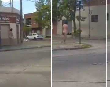 ¡De no creer! Un hombre salió a pasear desnudo por La Plata