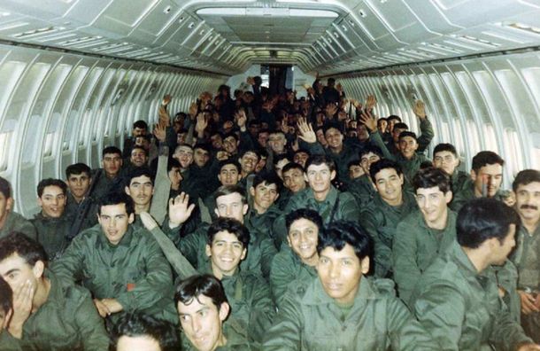 Soldados de las Malvinas 1982. Imagen de archivo