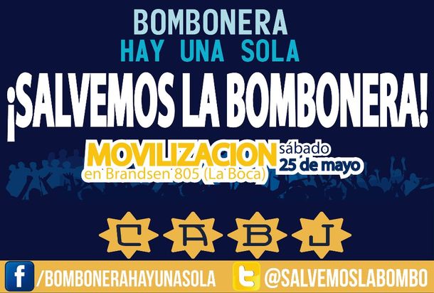 Hinchas de Boca lanzaron afiches para marchar por La Bombonera