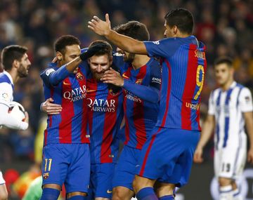 El festejo del Barcelona por Copa del Rey