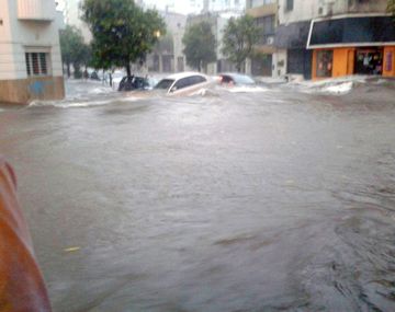 La Plata: centro de evacuados