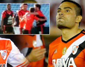 Fuerte pelea en la práctica de River