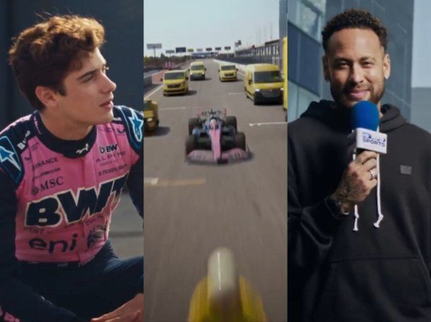 Franco Colapinto y Neymar, unidos por la velocidad: la espectacular presentación de Alpine
