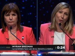 Los cuatro candidatos cruzaron a Bullrich tras exponer en Seguridad