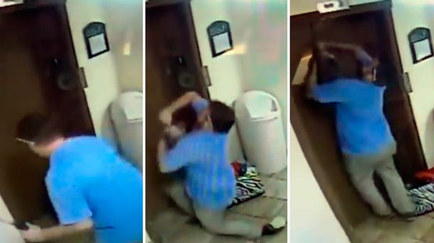 Portero héroe: evitó que un perro fuera rebanado por la puerta del ascensor