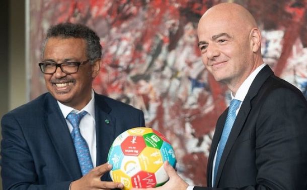 FIFA y la OMS lanzaron una campaña contra el coronavirus