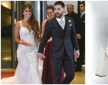 Los zapatos de Antonela Roccuzzo tuvieron un detalle muy especial.