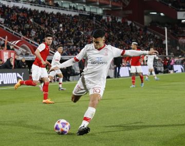 Franco Cristaldo, el 10 de Huracán que debutó en Boca.&nbsp;