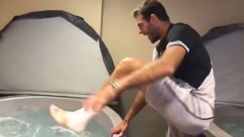 Juan Martín del Potro celebrando tras ganar en Indian Wells Juan Martín del Potro celebrando tras ganar en Indian Wells