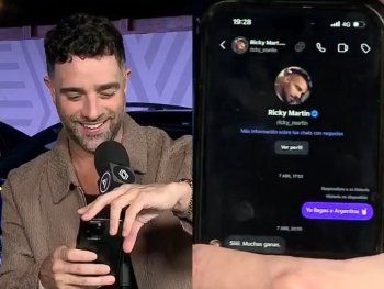 Ricky Martin agregó a Diego Poggi a redes y el periodista mostró el mensaje del cantante: Hay DM