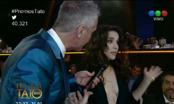 El reclamo de Natalia Oreiro en los Tato por no premiar a Entre Caníbales