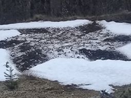 Moquehue: hallan extraños dibujos en la nieve y se los atribuyen a ovnis