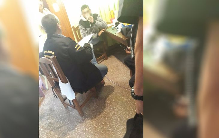 El adolescente fue detenido en la casa de un familiar
