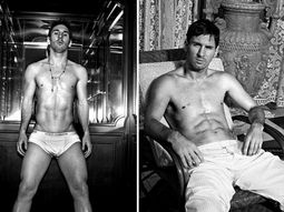 Messi hizo una producción muy sensual