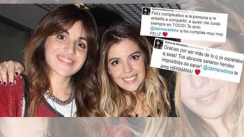 gianinna, a dalma maradona por su cumpleanos: tus abrazos sanaron heridas gianinna, a dalma maradona por su cumpleanos: tus abrazos sanaron heridas