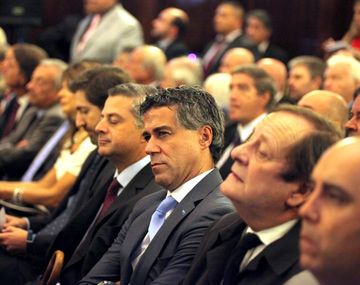 Los jueces Sebastián Casanello (izquierda), Sebastián Ramos, Daniel Rafecas, Rodolfo Canicoba Corral y Marcelo Martínez de Giorgi.