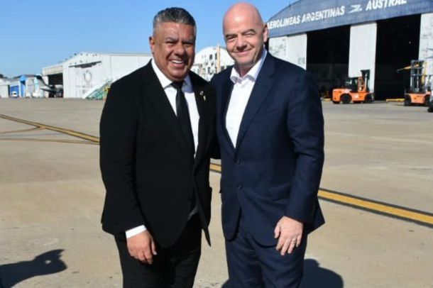 Chiqui Tapia recibió al presidente de FIFA para la final del Sub 20