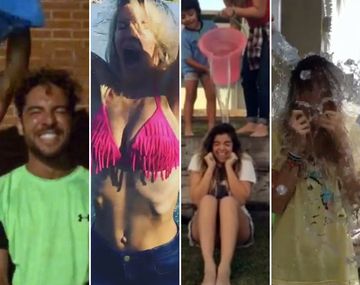Los famosos se sumaron al desafío del agua helada: mirá los videos