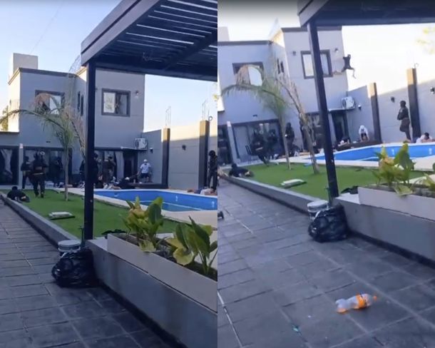 La foto que delató a la banda criminal de la pool party en la quinta de Esteban Echeverría