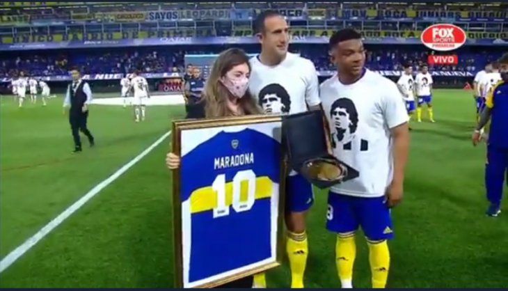 Así fue el homenaje de Boca a Diego Maradona