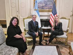 Karina Milei se reunió con el embajador Peter Lamelas