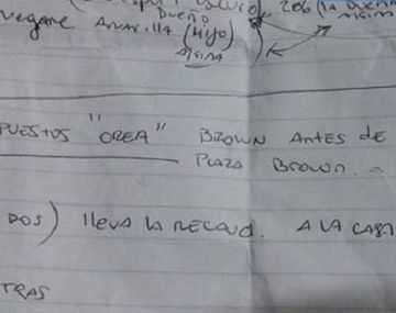 Escribió el plan de ruta para robar