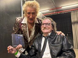 Charly García tuvo un encuentro privado con Rod Stewart en la previa a su show en el Movistar Arena