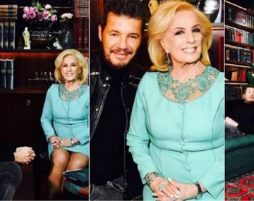 Tinelli y Mirtha Legrand