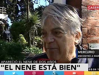 Mercurio, el vecino que vio al nene de dos años en el techo de su casa.