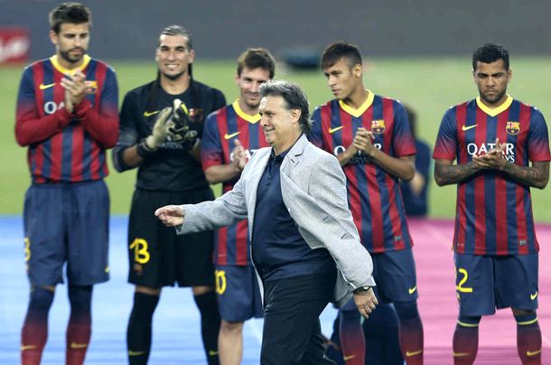 El Barça, de fiesta: ganó con dos goles de Messi en el debut del Tata