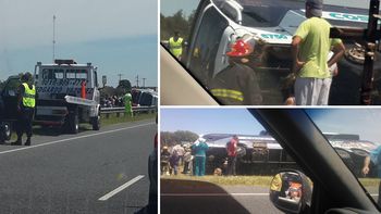 volco un micro en la ruta 2: 15 heridos volco un micro en la ruta 2: 15 heridos