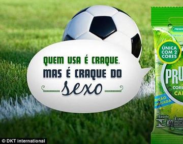 Sacan un preservativo mundialista con gusto a caipiriña