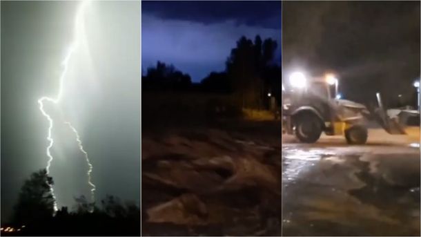Neuquén: un fuerte temporal provocó inundaciones y apagón