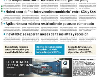 Tapas de diarios del jueves 27 de septiembre de 2018