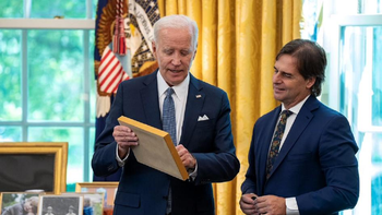 Los presidentes Joe Biden y Luis Lacalle Pou volverán a juntarse en el foro americano del que participa Uruguay. Los presidentes Joe Biden y Luis Lacalle Pou volverán a juntarse en el foro americano del que participa Uruguay.