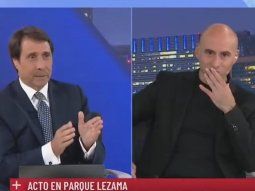 La chicana de Eduardo Feinmann a Esteban Trebucq por la ovación libertaria en Plaza Lezama
