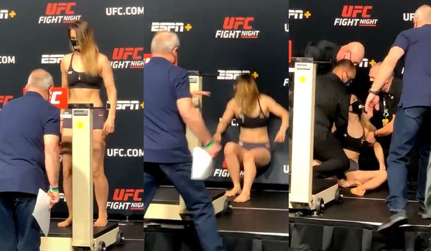 Conmoción en la UFC: Julija Stoliarenko se desmayó en pleno pesaje