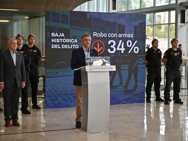 Jorge Macri anunció una baja histórica del delito en CABA