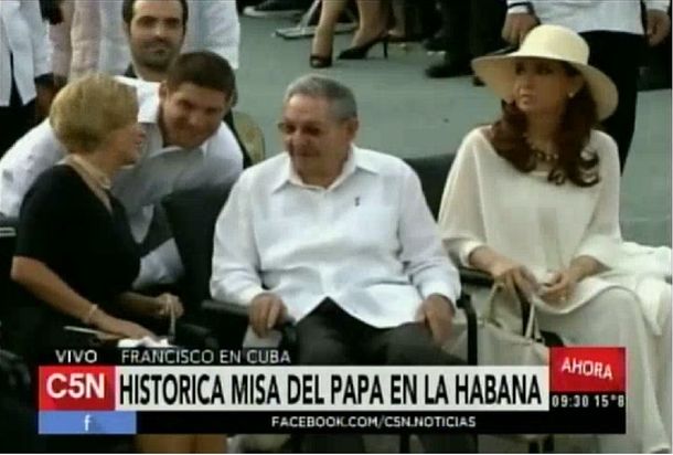 VIVO: Francisco oficia una misa en Cuba con la presencia de Cristina