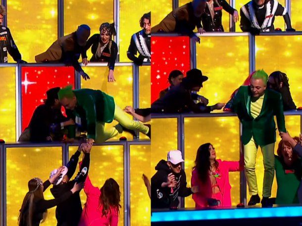 Cristian Castro saltó de las ventanas y emocionó a todos en el programa de Tinelli