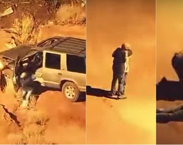 Se besaron antes que los arresten y el video se viralizó