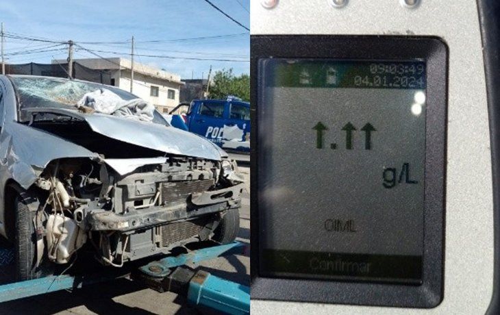 Rosario: manejaba tan borracho que superó el límite del alcoholímetro