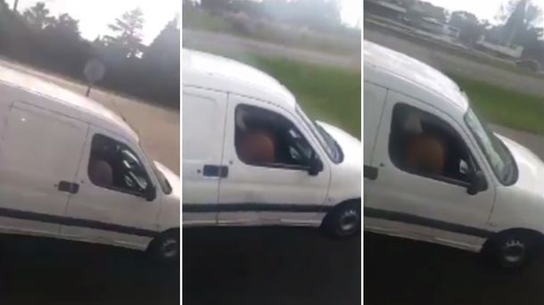 Sexo en la ruta: camioneros filman a una pareja teniendo relaciones en el auto