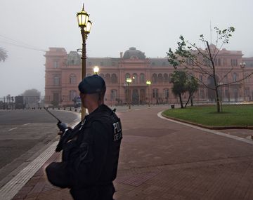 Así amaneció la Casa Rosada