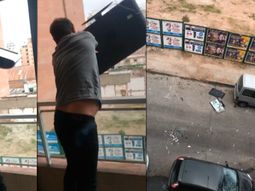 La otra cara de la eliminación de Argentina: tiró un plasma por la ventana