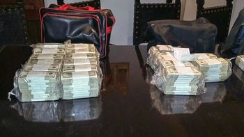 Los millones de dólares con los que José López fue atrapado. Los millones de dólares con los que José López fue atrapado.