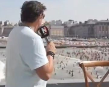 El programa de Matías Alé registró en vivo el meteotsunami en Mar del Plata: el video